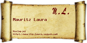 Mauritz Laura névjegykártya